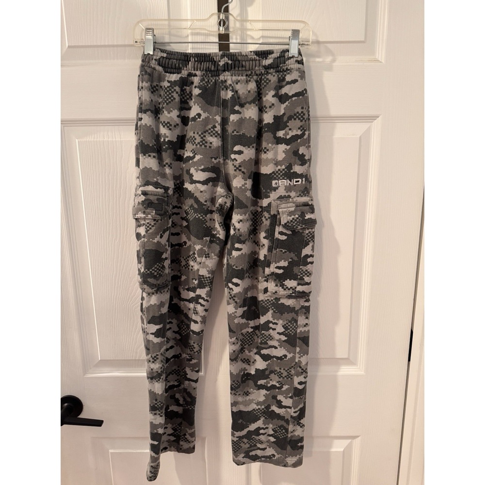 Vintage And1 Sweatpants Mens Sz S Camo Cargo Baggy Basketball Pull‎ On